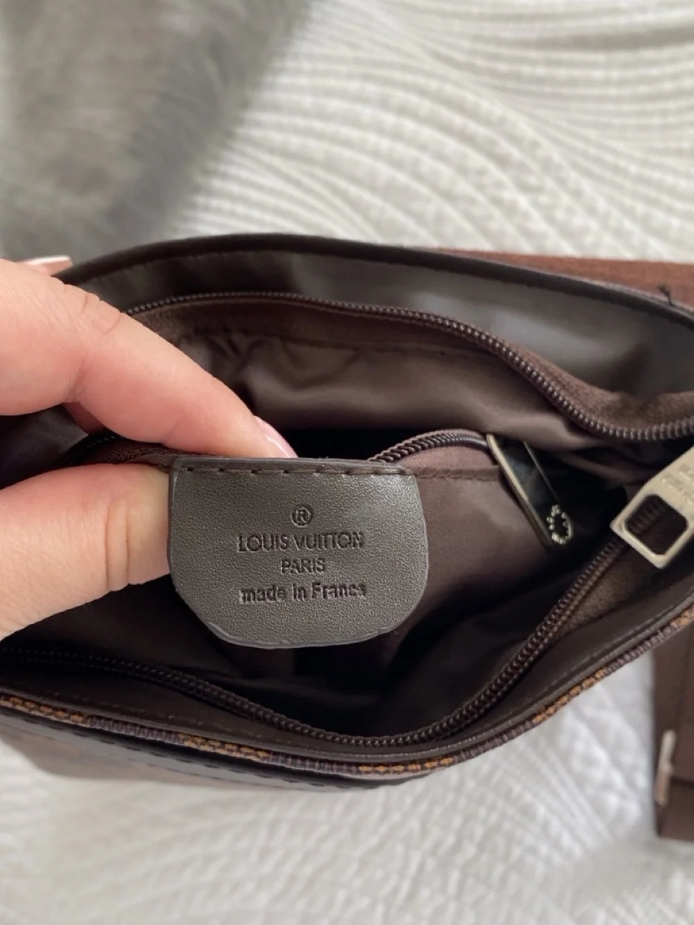 Louis Vuitton Dark Brown & Checker Canvas Messenger Bag